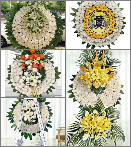湖南永州祁阳县龚家坪镇大坪铺村花圈速递